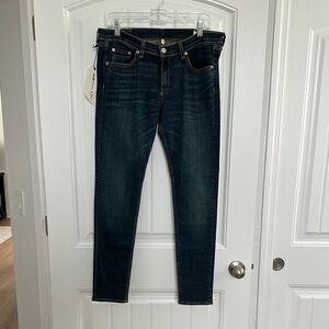 NWT Rag & Bone Dark Blue Skinny Jeans with Stretch